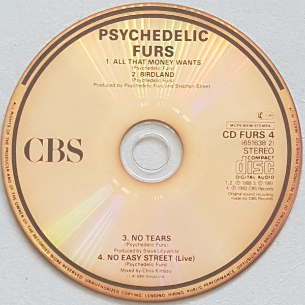 The Psychedelic Furs : All That Money Wants (CD, Single, Car)