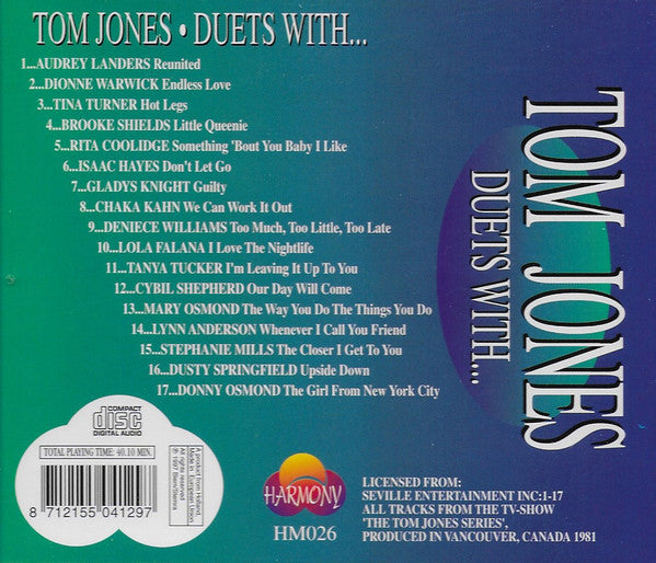 Tom Jones : Duets With... (CD, Album, Comp)