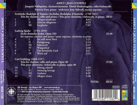 various / Amici Ensemble, Jean Stilwell : Amici / Jean Stilwell (CD, Album)