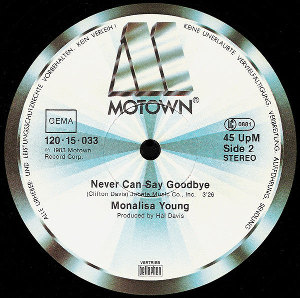 Mona Lisa Young : Sweet Remedy / Never Can Say Goodbye (12")