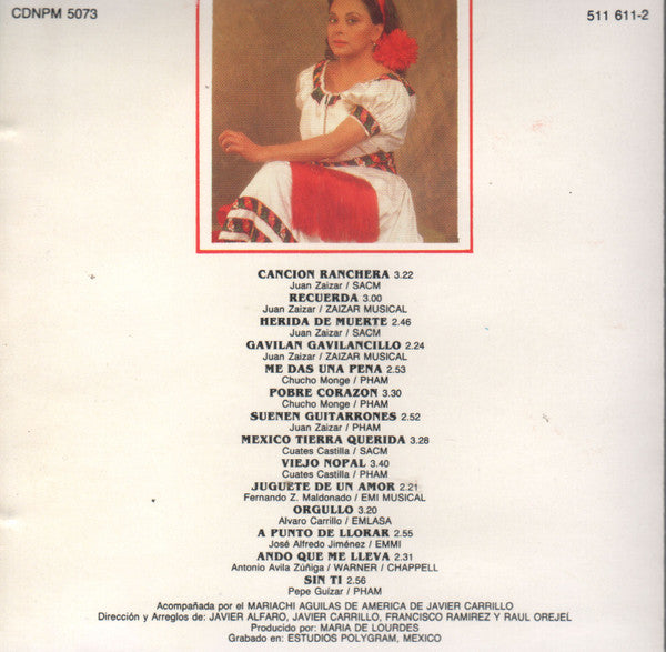 Maria De Lourdes : Interpreta El Sentir Del Compositor Mexicano (CD, Album)