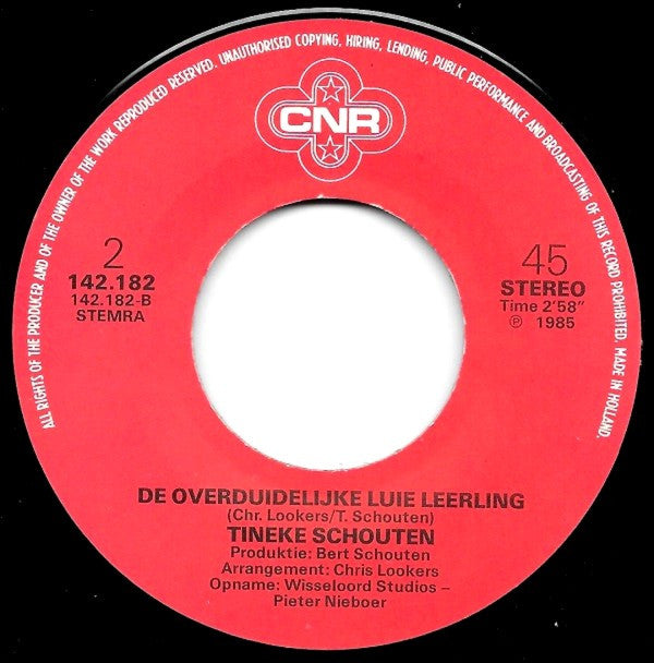 Tineke Schouten : Suikerbietenrock (7", Single)