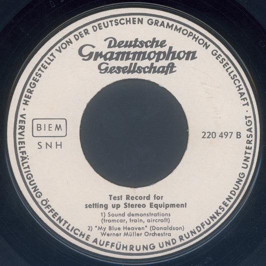 Various : Test Record For Setting Up Stereo Equipment (7")