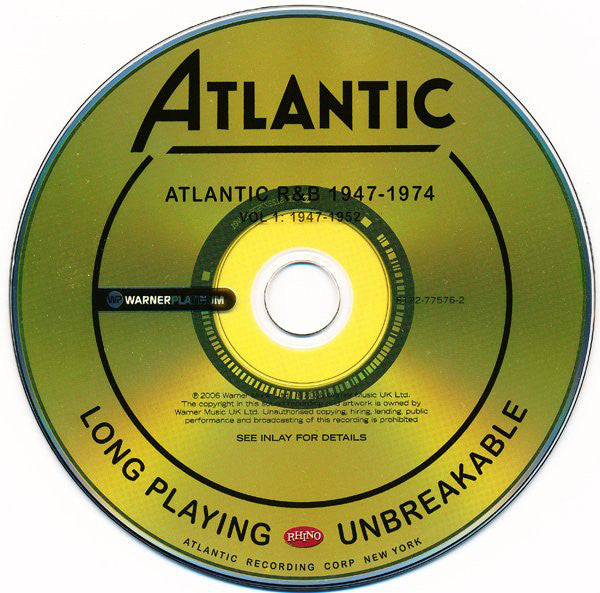 Various : Atlantic R&B 1947-1974 - Volume 1: 1947-1952 (CD, Comp)