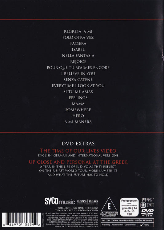 Il Divo : Live At The Greek Theatre (DVD-V, Copy Prot., PAL)