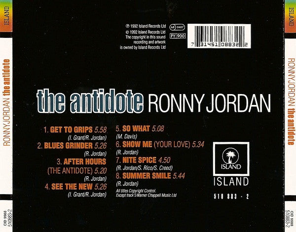 Ronny Jordan : The Antidote (CD, Album)