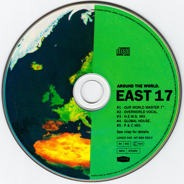 East 17 : Around The World (CD, Single)