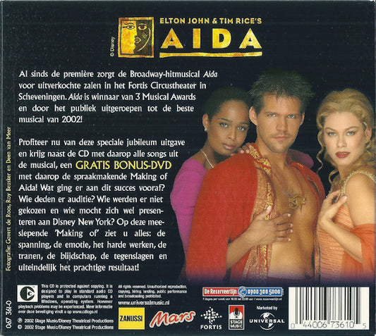 Various : Aida (Nederlandse Cast Album) (CD, Album, Copy Prot. + DVD-V)