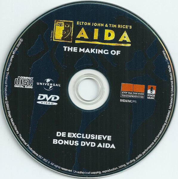 Various : Aida (Nederlandse Cast Album) (CD, Album, Copy Prot. + DVD-V)