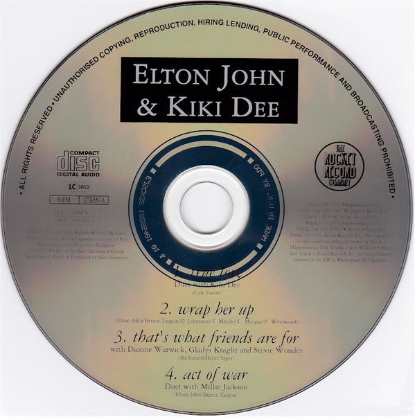 Elton John & Kiki Dee : True Love (CD, Single)