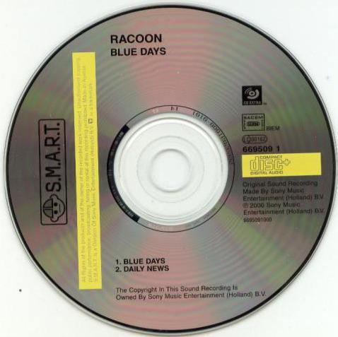 Racoon (4) : Blue Days (CD, Single, Car)