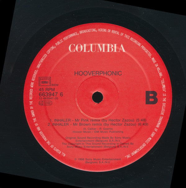 Hooverphonic : Inhaler (12")