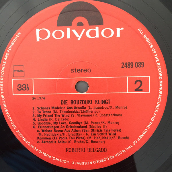 Roberto Delgado : Die Bouzouki Klingt... (LP, Album)
