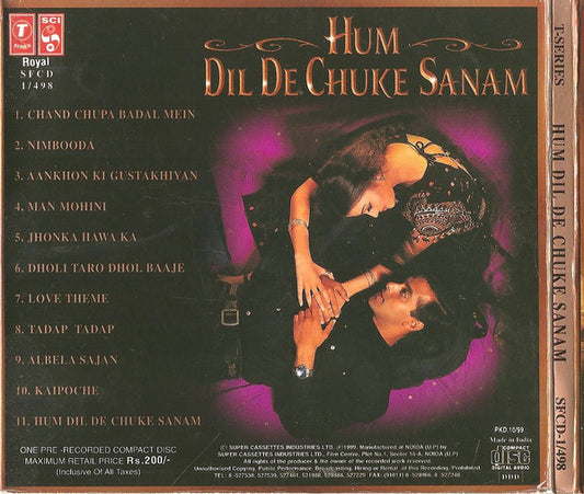 Ismail Darbar : Hum Dil De Chuke Sanam (CD, Album, RP, Dig)