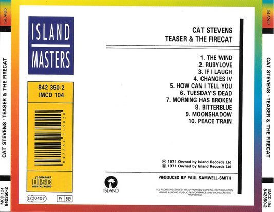 Cat Stevens : Teaser & The Firecat (CD, Album, RE)