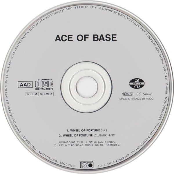Ace Of Base : Wheel Of Fortune (CD, Single)