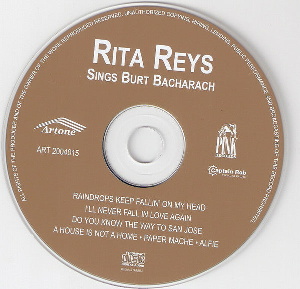 Rita Reys : Sings Burt Bacharach (CD, RE)