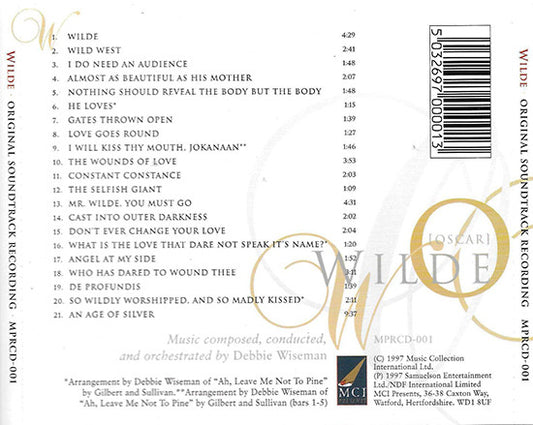 Debbie Wiseman : Wilde (Original Soundtrack Recording) (CD, Album)