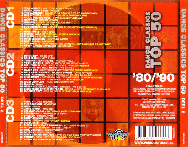 Various : Dance Classics Top 50 Deel 2 (3xCD, Comp)