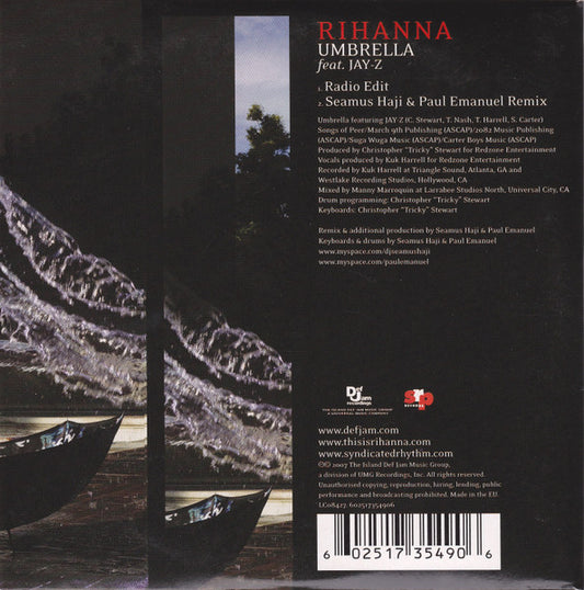 Rihanna Feat. Jay-Z : Umbrella (CD, Single, Car)