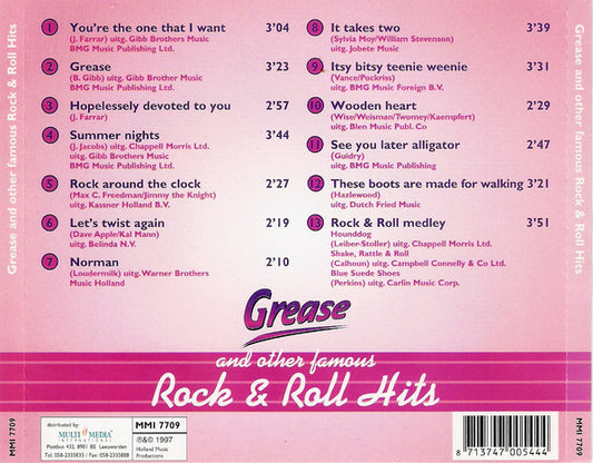 Ben Cramer & Joke de Kruijf : Grease And Other Rock & Roll Hits From The Fifties & Sixties (CD, Album)