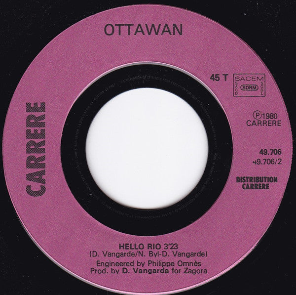 Ottawan : Shalala Song (7", Single)