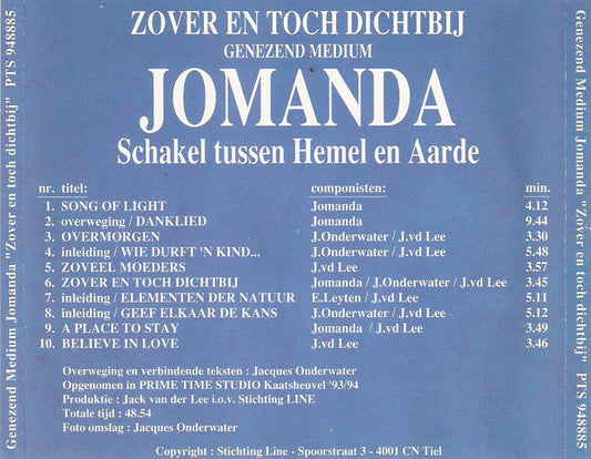 Jomanda (2) : Zover En Toch Dichtbij (CD, Album)