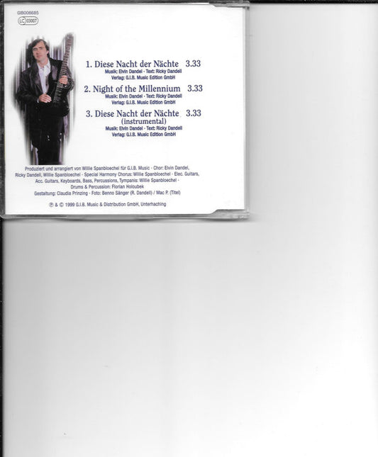 Ricky Dandel : Diese Nacht Der Nächte (CD, Maxi)