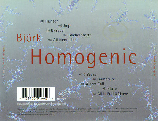 Björk : Homogenic (CD, Album)