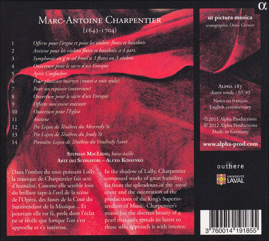 Marc Antoine Charpentier - Stephan Macleod, Arte Dei Suonatori, Alexis Kossenko : Leçons De Ténèbres (CD, Album)