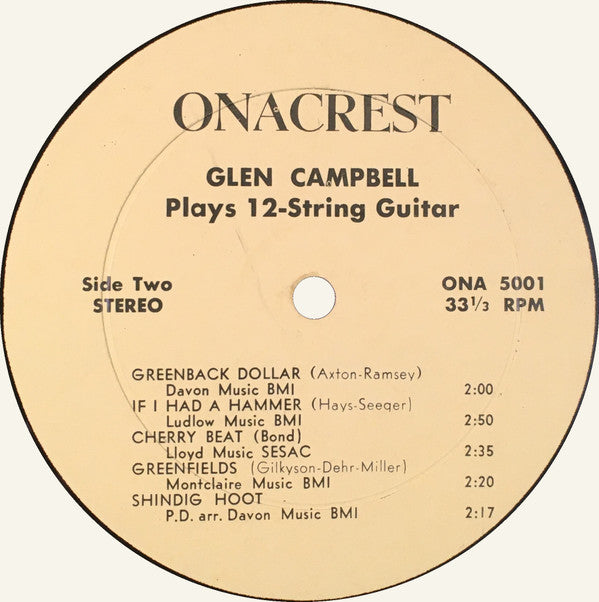 Glen Campbell : Plays 12-String Guitar (LP)