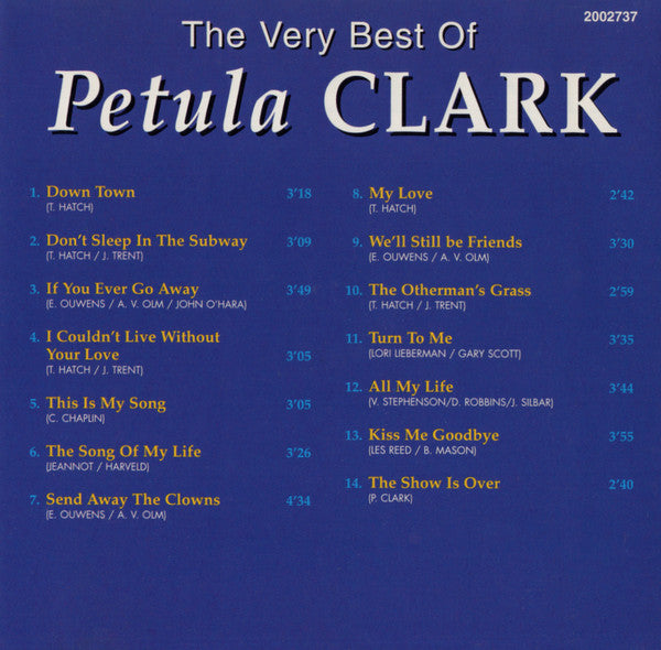 Petula Clark : The Very Best Of Petula Clark (CD, Comp)