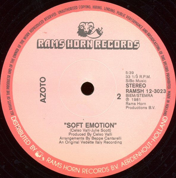 Azoto : Exalt - Exalt / Soft Emotion (12")