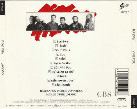 Kassav' : Vini Pou (CD, Album, RE)
