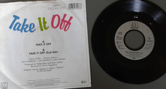 Today : Take It Off (7", Single)