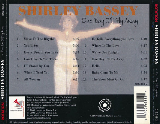 Shirley Bassey : One Day I'll Fly Away (CD, Album)