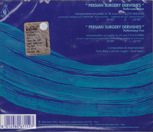 Terry Riley : Persian Surgery Dervishes (2xCD, Album, RE)