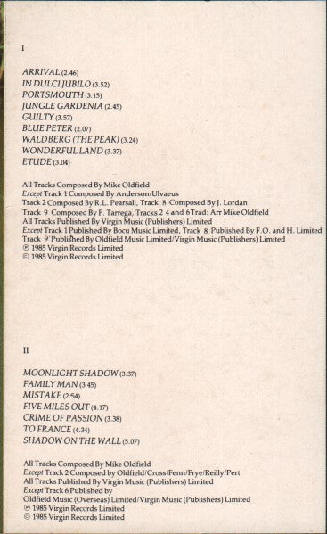 Mike Oldfield : The Complete (2xCass, Comp, Whi)