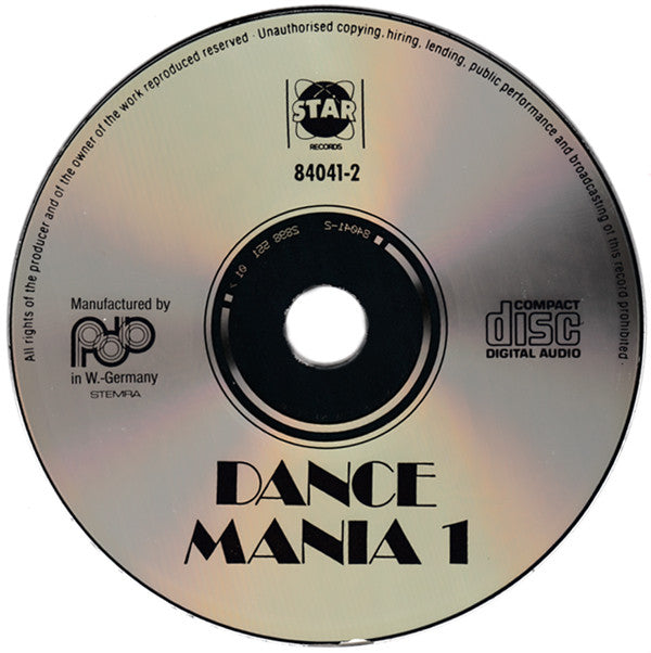 Various : Dance Mania 1 (CD, Comp)