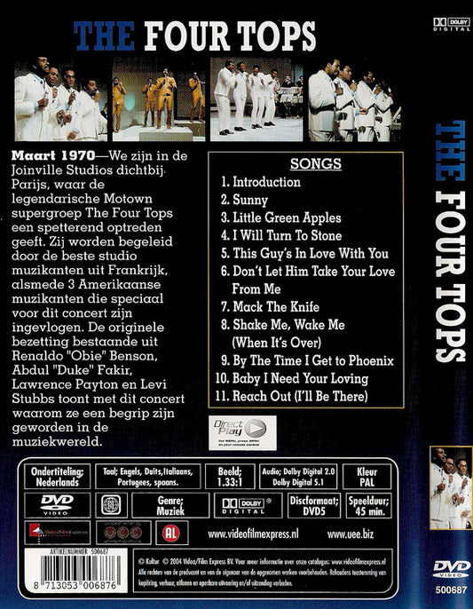 Four Tops : The Four Tops (DVD, PAL)