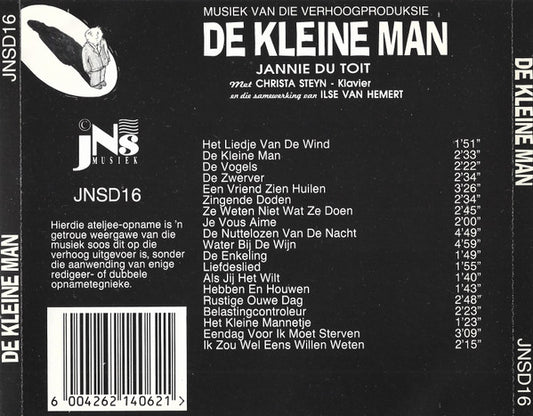 Jannie Du Toit met Christa Steyn : de Kleine Man (CD, Album)