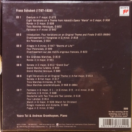 Franz Schubert - Duo Tal & Groethuysen : Complete Piano Music For Four Hands (7xCD, Comp + Box)
