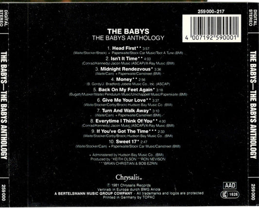 The Babys : Anthology (CD, Comp)