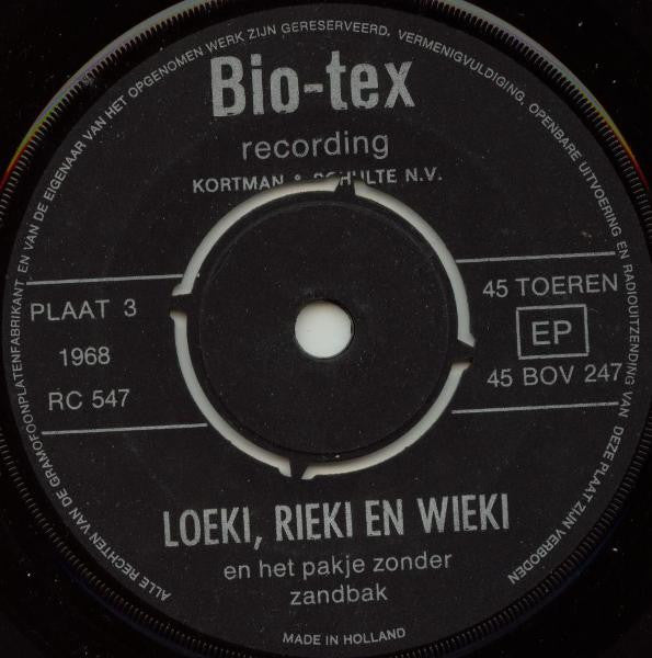 Unknown Artist : Loeki, Rieki En Wieki - Plaat 3 (7", EP, Mono)