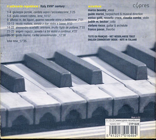 Marco Beasley, Guido Morini, Accordone : Il Settecento Napoletano (CD)