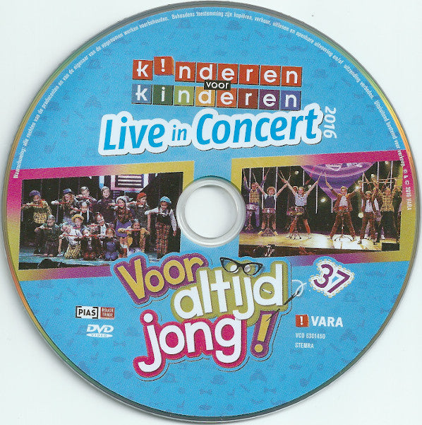 Kinderen voor Kinderen : 37 - Voor Altijd Jong! - Live In Concert 2016 (DVD-V, PAL)