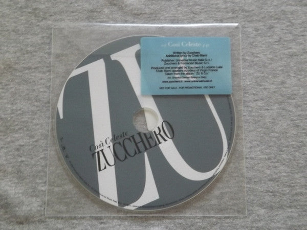 Zucchero With Cheb Mami : Così Celeste (CD, Promo)