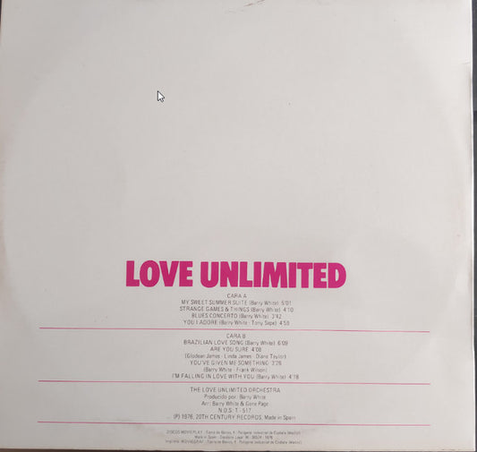 Love Unlimited Orchestra : My Sweet Summer Suite (LP, Album)