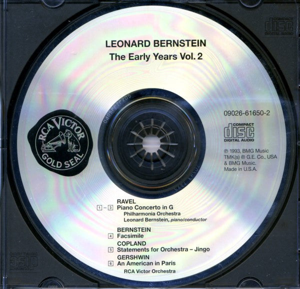 Leonard Bernstein : The Early Years II (CD, Comp, Mono, RM)
