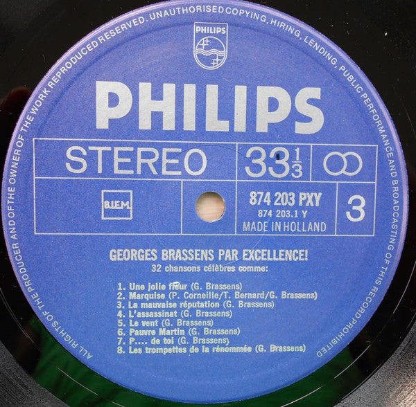 Georges Brassens : Par Excellence! (32 Chansons Célèbres Comme:) (2xLP + Box + Comp, RE)